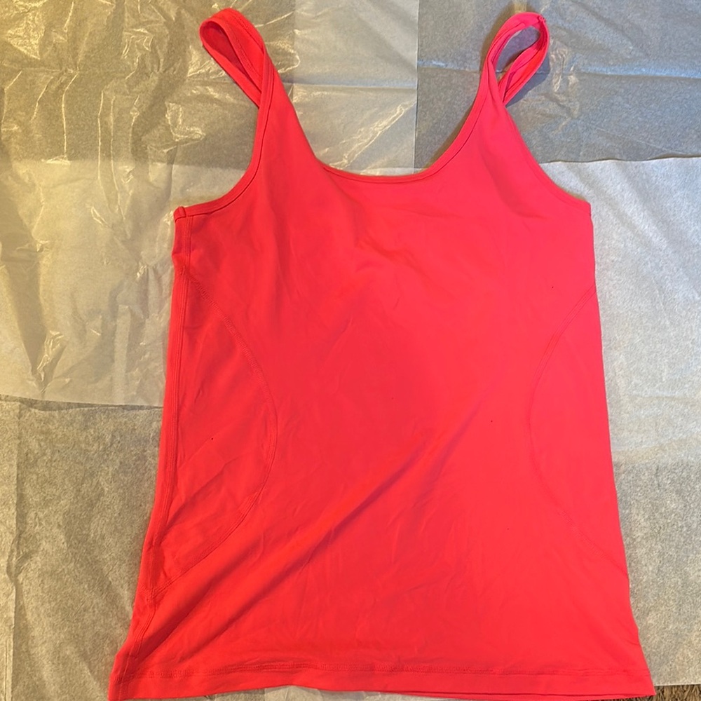 Zella Orange Pink Sleeveless Tank Top